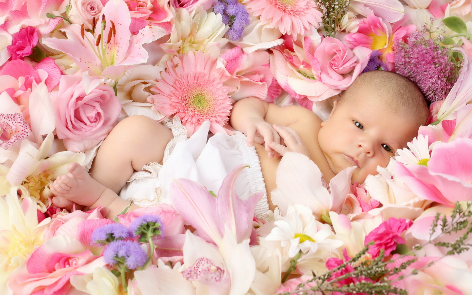 How to pick flowers for a new baby